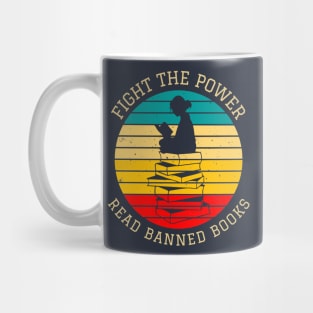 Fight the Power Read Banned Books Mug